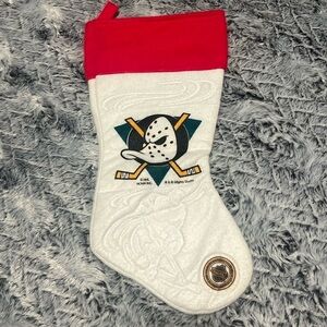 Vintage 1980’s Anaheim Mighty Ducks NHL Christmas Stocking